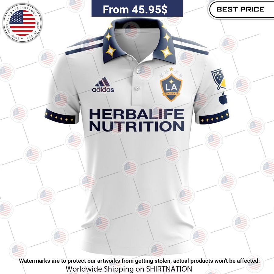 Personalized LA Galaxy 2023 Home MLS Polo Shirt She has grown up know