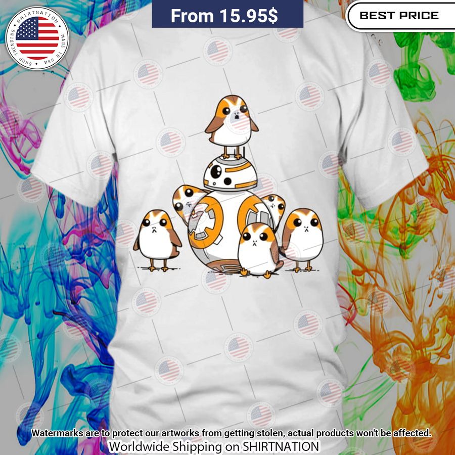 Porgs Having Fun With Bb 8 Shirt My friend and partner