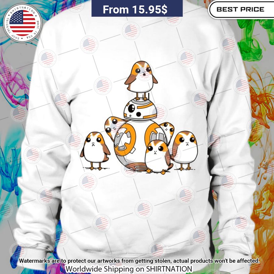 Porgs Having Fun With Bb 8 Shirt Great, I liked it