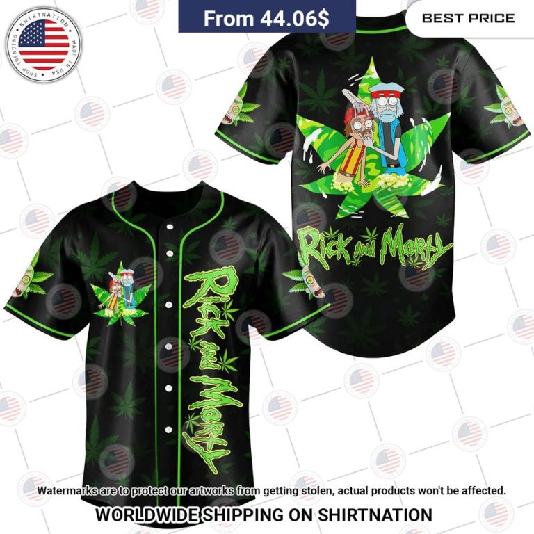 Rick N Morty As Cheech&Chong Baseball Jersey Cuteness overloaded