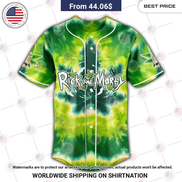 Rick N Morty Tiedye Baseball Jersey Our hard working soul