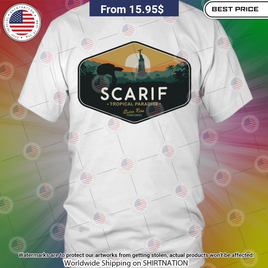Scarif Tropical Paradise Shirt Such a charming picture.
