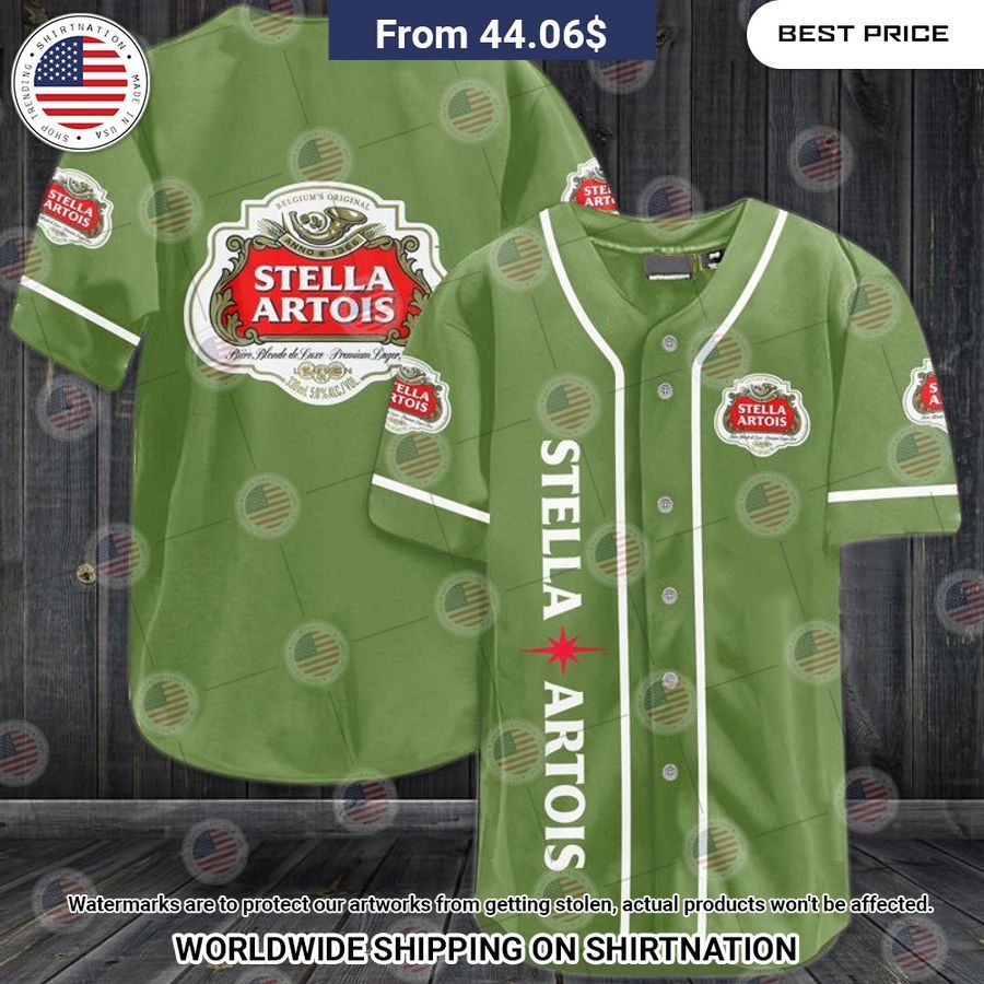 Stella Artois Baseball Jersey My words are less to describe this picture.