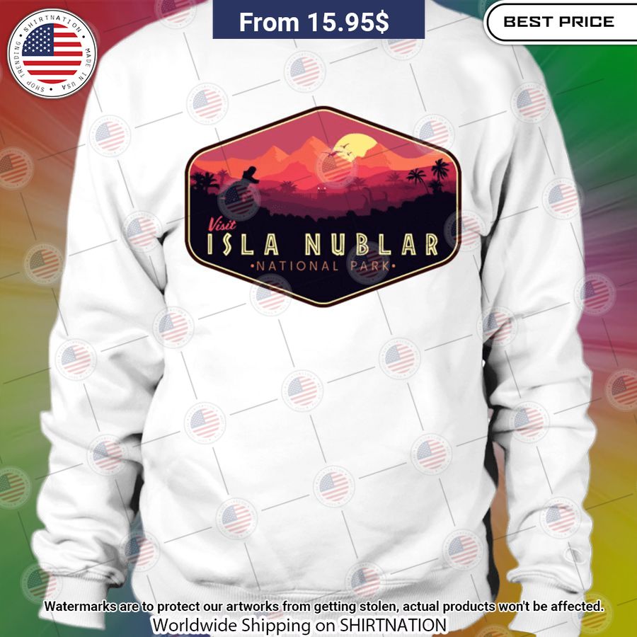 Sunset Isla Nublar National Park Shirt Nice elegant click