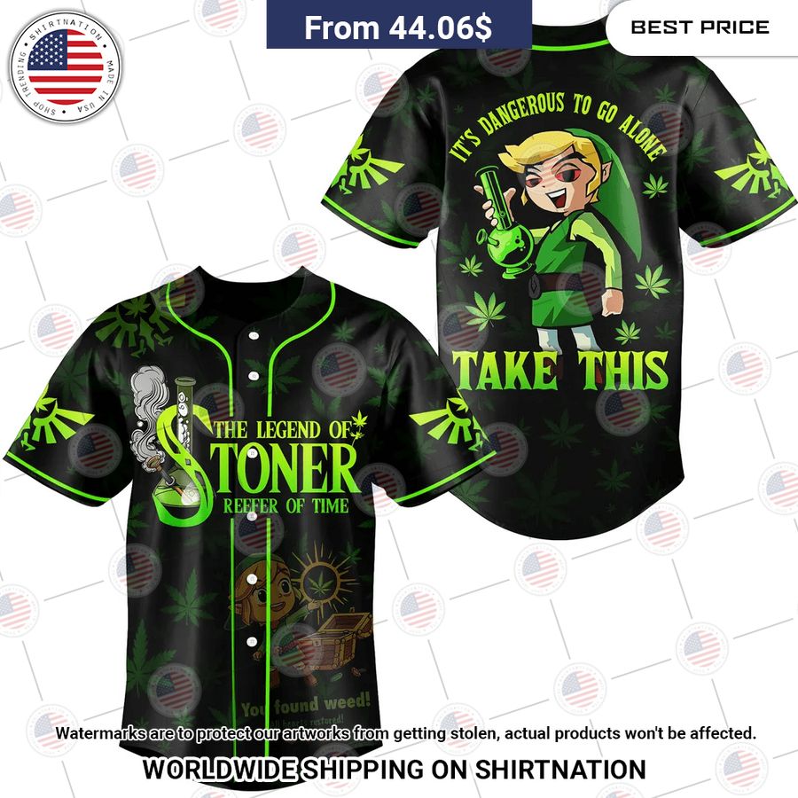 The Legend Of Stoner Reefer Of Time Baseball Jersey Long time