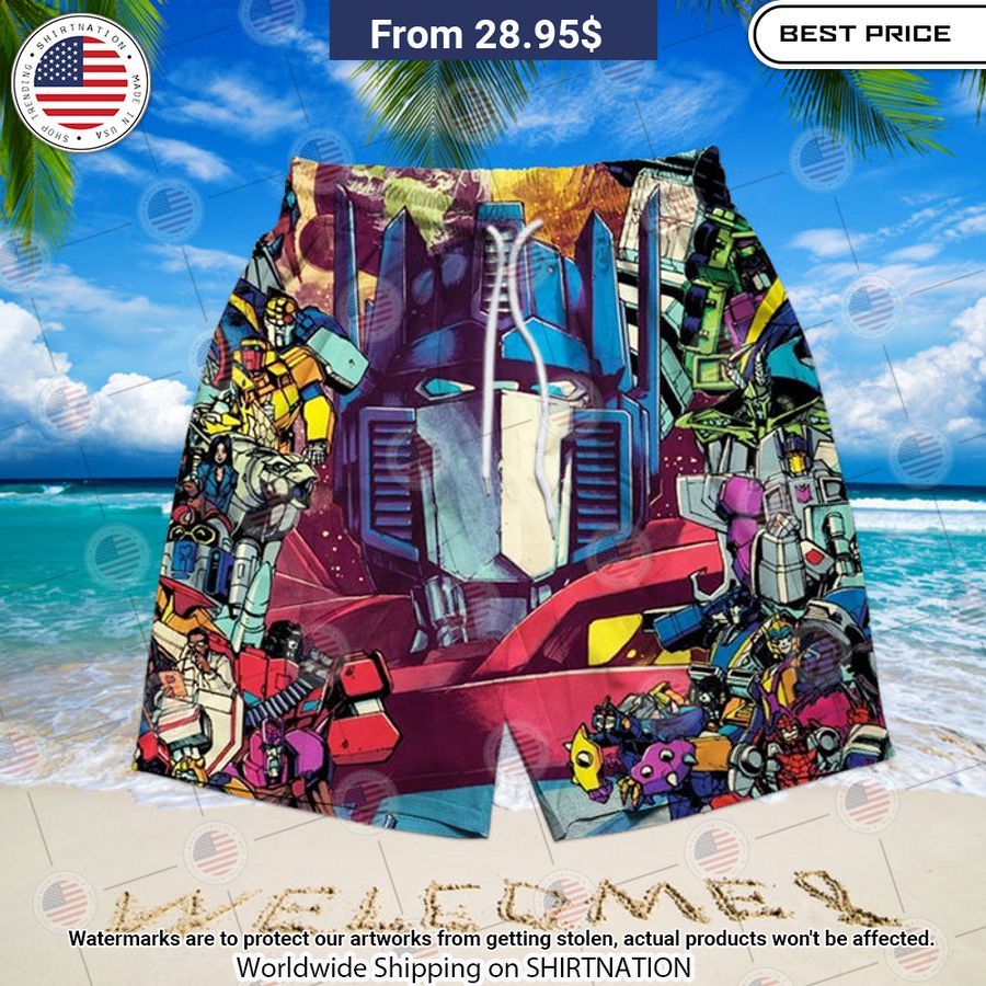 Transformers Beach Shorts Your beauty is irresistible.