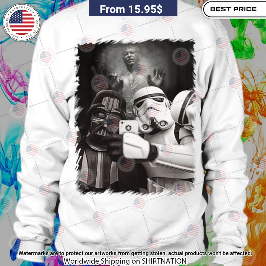 Vader Trooper Han Solo Selfie Shirt Oh! You make me reminded of college days