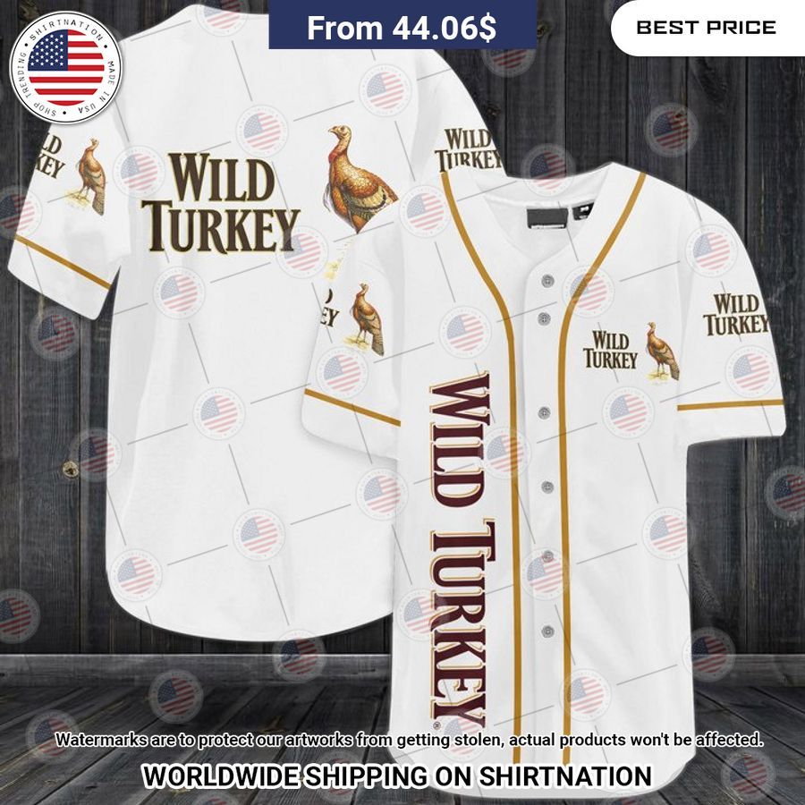 Wild Turkey Bourbon Baseball Jersey Looking so nice