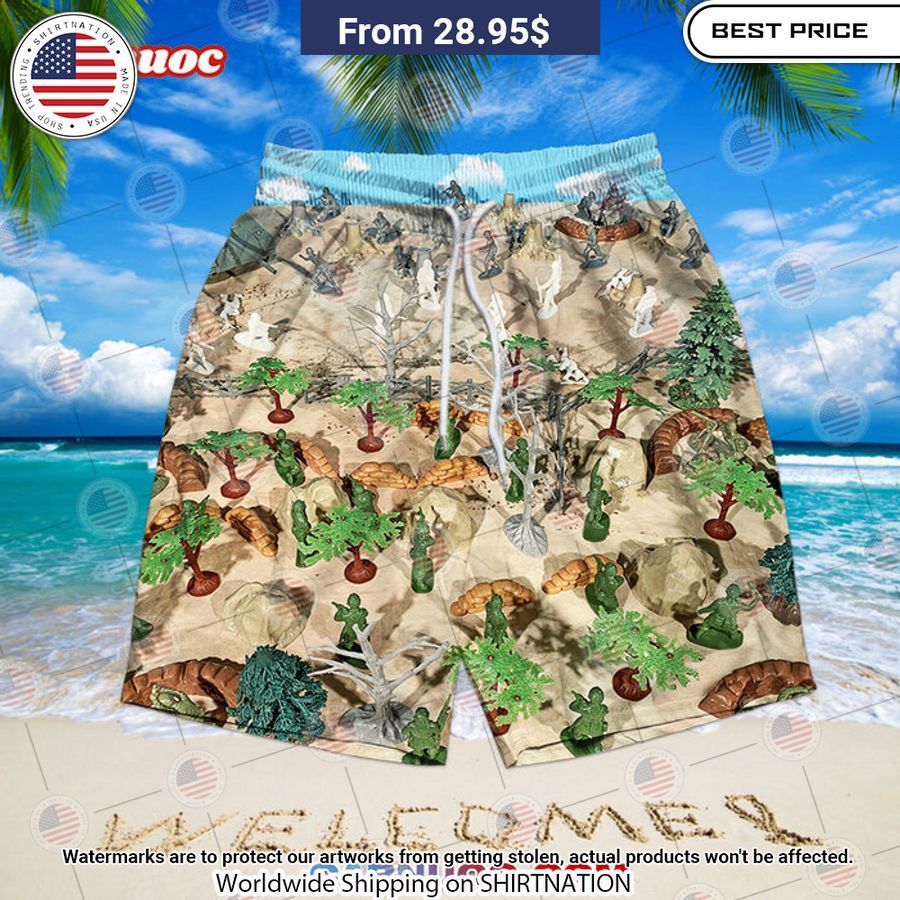 WWII Battle Of The Bulge Beach Shorts You are always amazing