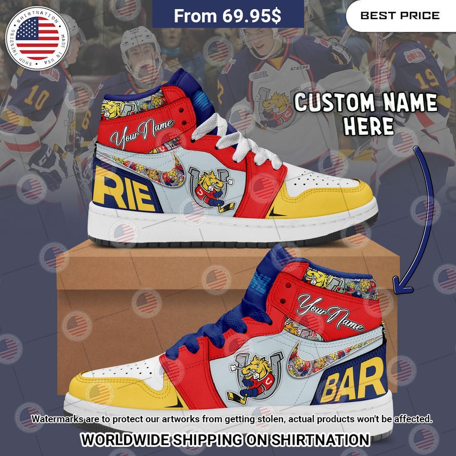 Barrie Colts Custom Air Jordan 1 Nice place and nice picture