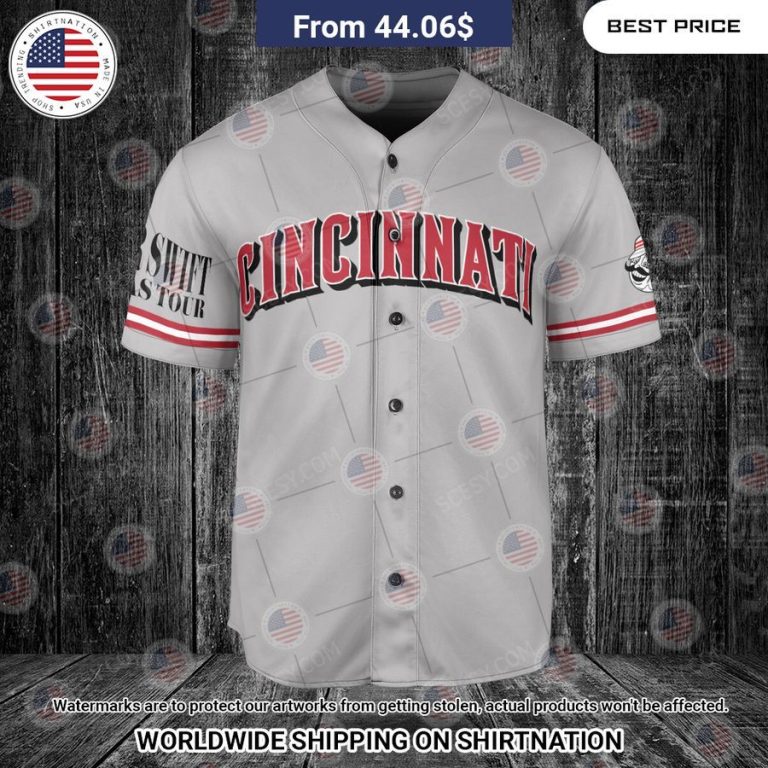 Cincinnati Reds Taylor Swift Gray Custom Baseball Jersey You look lazy