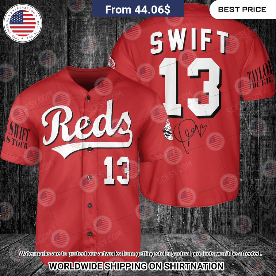 Cincinnati Reds Taylor Swift Personalized Baseball Jersey Awesome Pic guys