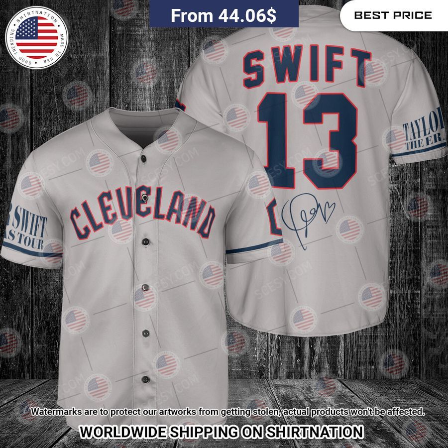 Cleveland Guardians Taylor Swift Gray Custom Baseball Jersey My friends!