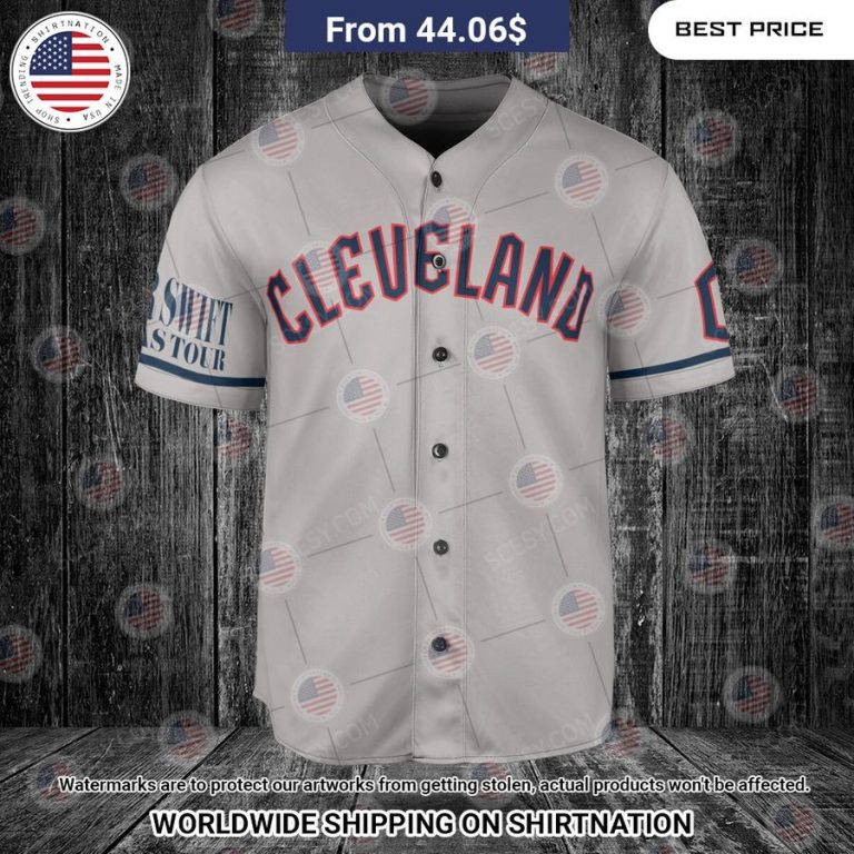 Cleveland Guardians Taylor Swift Gray Custom Baseball Jersey Awesome Pic guys