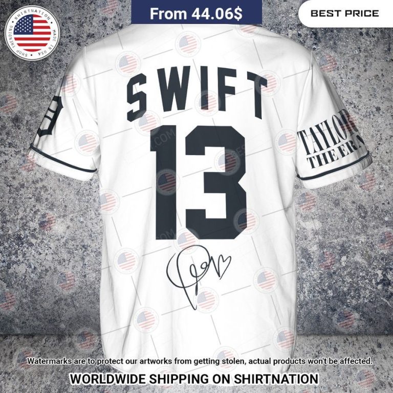 Detroit Tigers Taylor Swift Custom Baseball Jersey Elegant and sober Pic