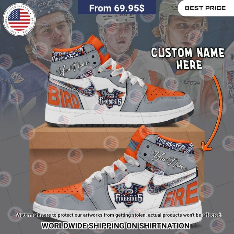 Flint Firebirds Custom Air Jordan 1 Beauty is power; a smile is its sword.