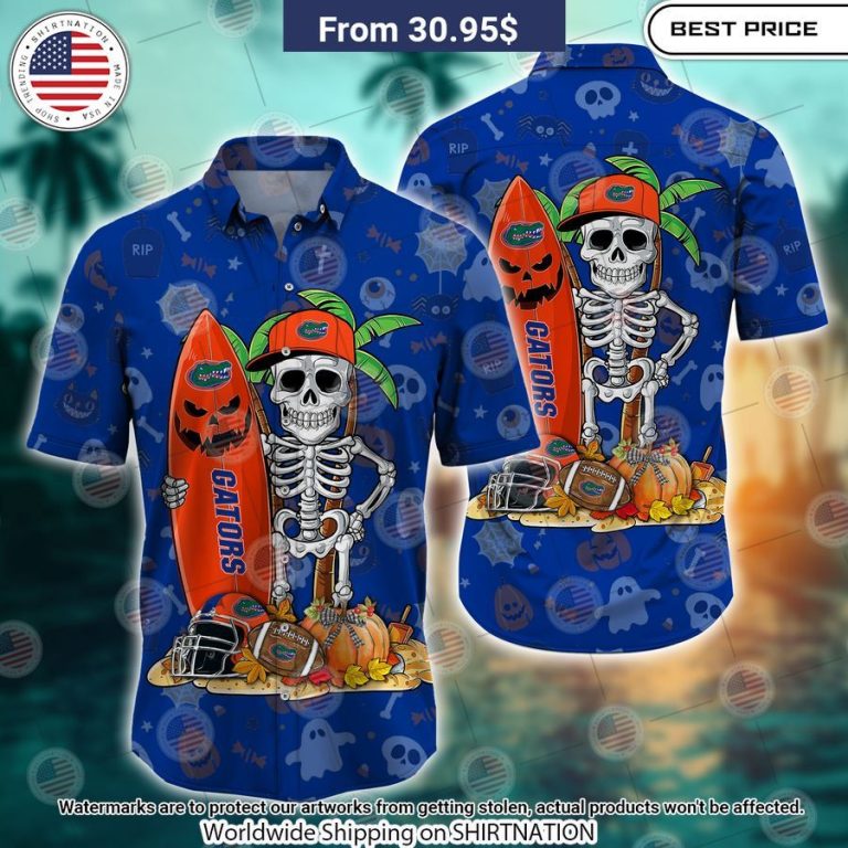 Florida Gators Skeleton Hawaiian Shirt Wow! What a picture you click