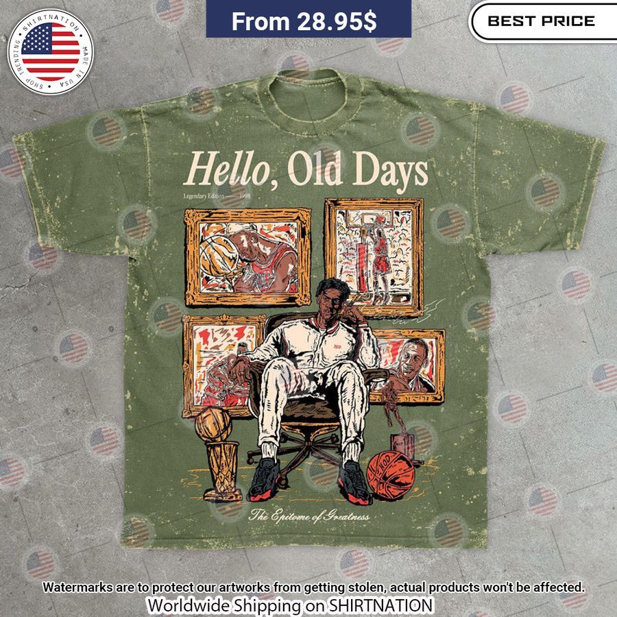 Hello Old Days Basketball T Shirt Hey! Your profile picture is awesome