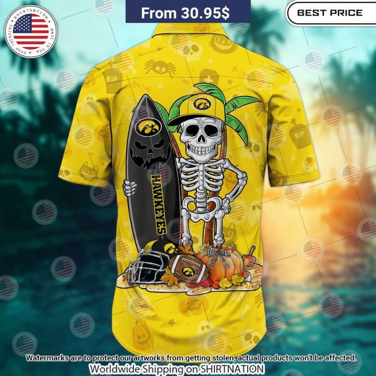 Iowa Hawkeyes Skeleton Hawaiian Shirt Nice bread, I like it