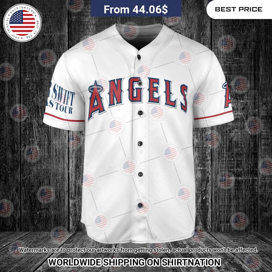 Los Angeles Angels Taylor Swift Custom Baseball Jersey Mesmerising