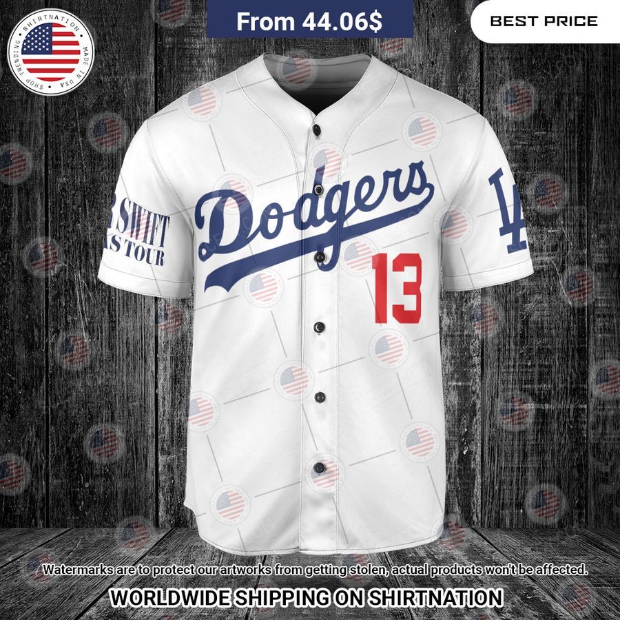 Los Angeles Dodgers Taylor Swift Custom Baseball Jersey Studious look