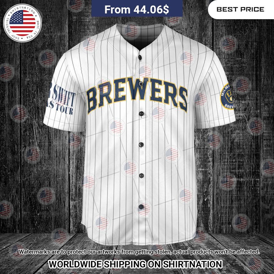 Milwaukee Brewers Taylor Swift Custom Baseball Jersey Nice Pic