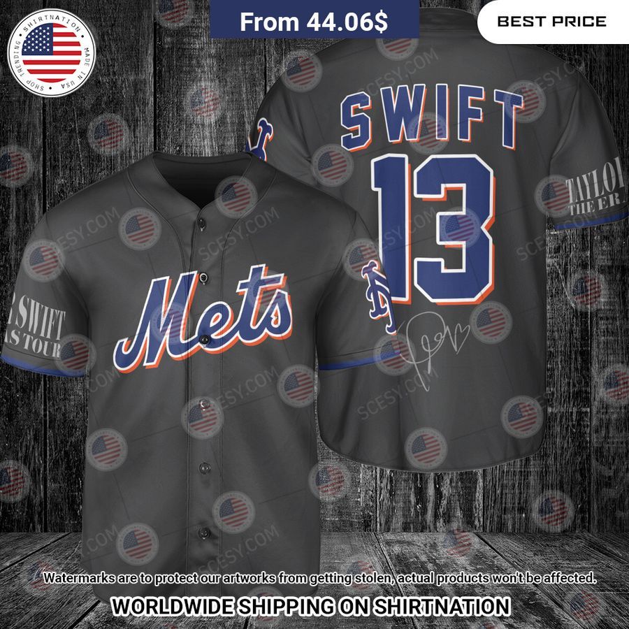 New York Mets Taylor Swift Black Custom Baseball Jersey • Shirtnation -  Shop trending t-shirts online in US