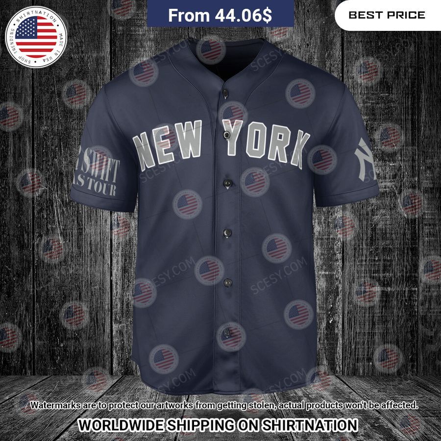 New York Yankees Taylor Swift Navy Custom Baseball Jersey Long time