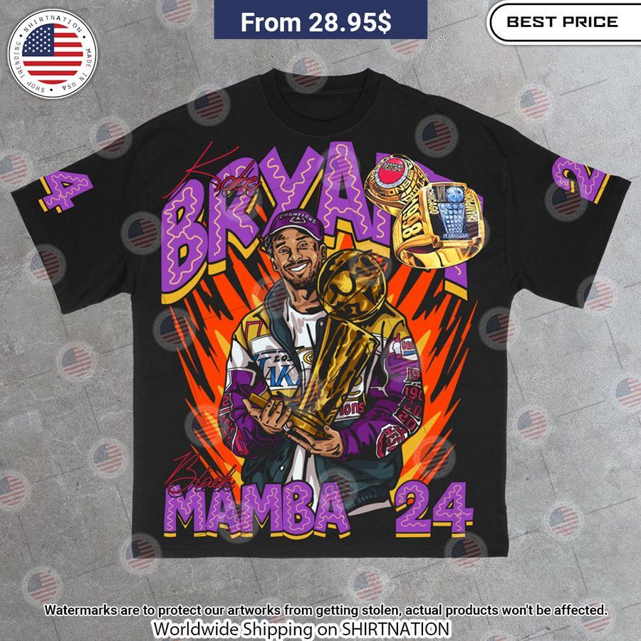 NO.24 Championship Bryant Mamba T shirt This is awesome and unique