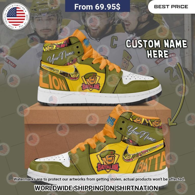 North Bay Battalion Custom Air Jordan 1 Oh my God you have put on so much!