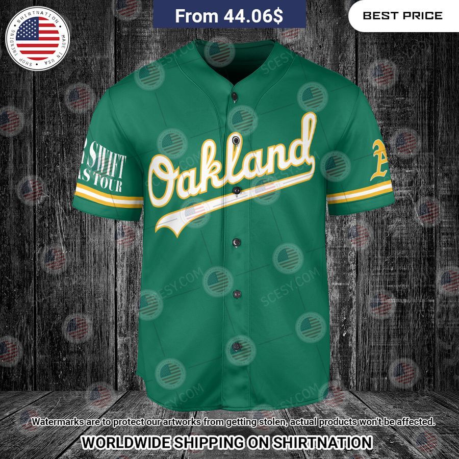 oakland athletics taylor swift green custom baseball jersey 2 469.jpg