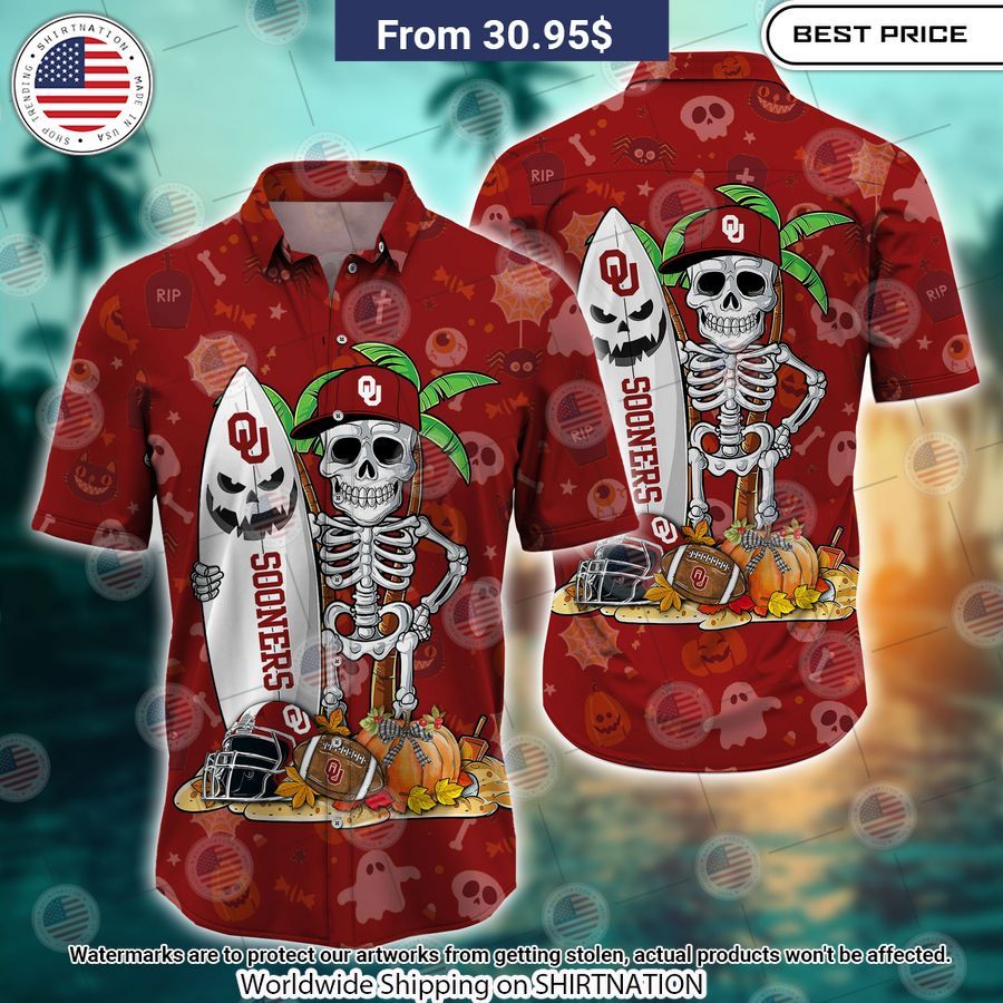 Oklahoma Sooners Skeleton Hawaiian Shirt It is more than cute