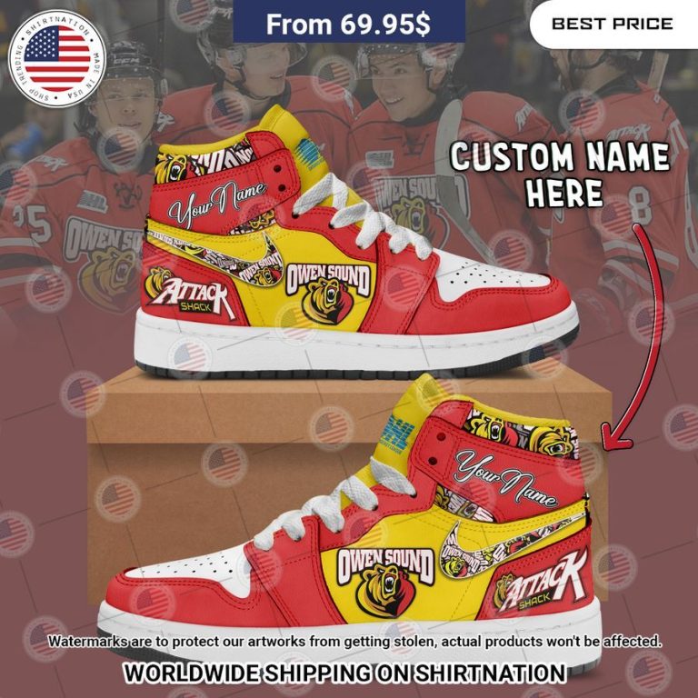 Owen Sound Attack Custom Air Jordan 1 Such a charming picture.