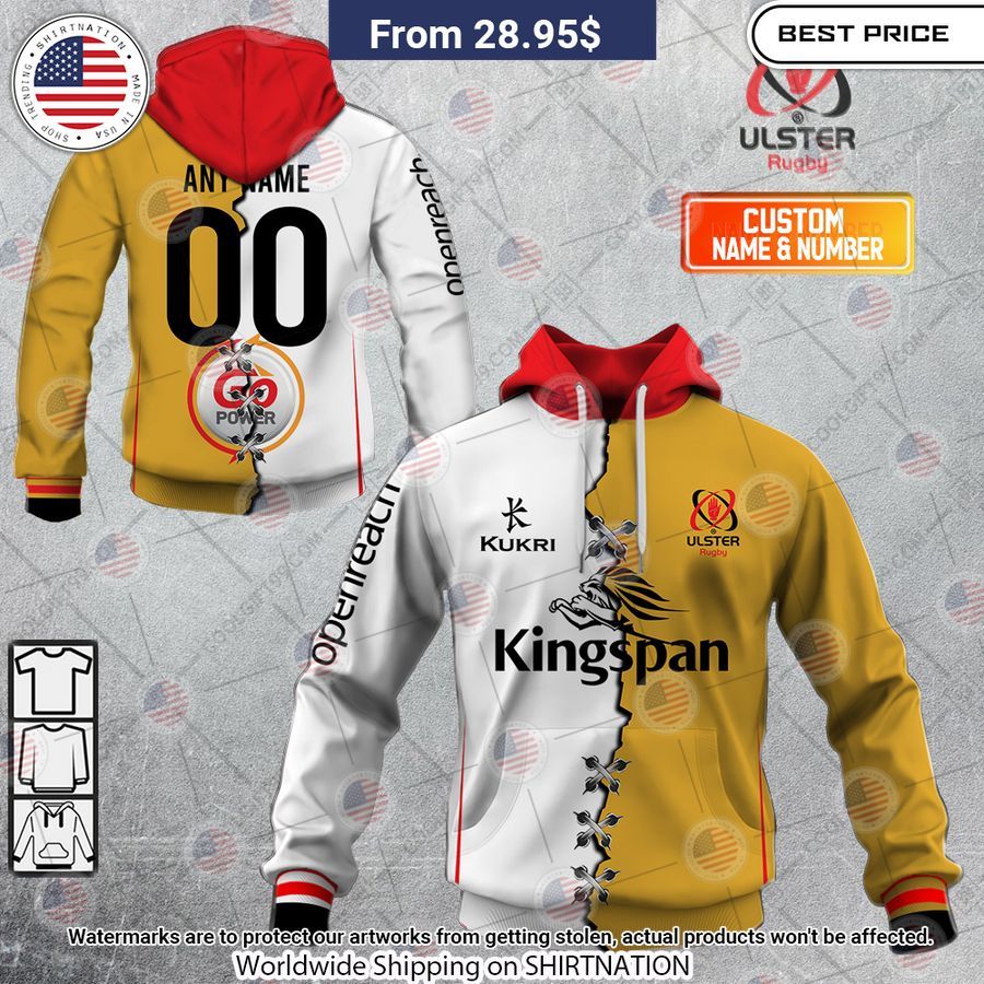 Personalized IRFU Ulster Rugby Mix Hoodie You look lazy