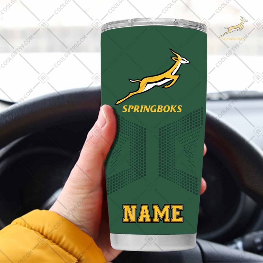 personalized south africa springboks tumbler 1