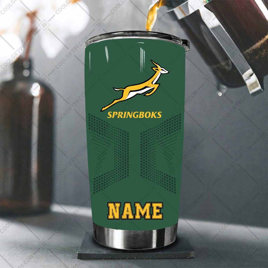 personalized south africa springboks tumbler 2