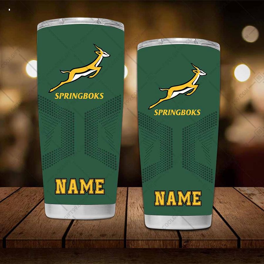 Personalized South Africa Springboks Tumbler Nice bread, I like it