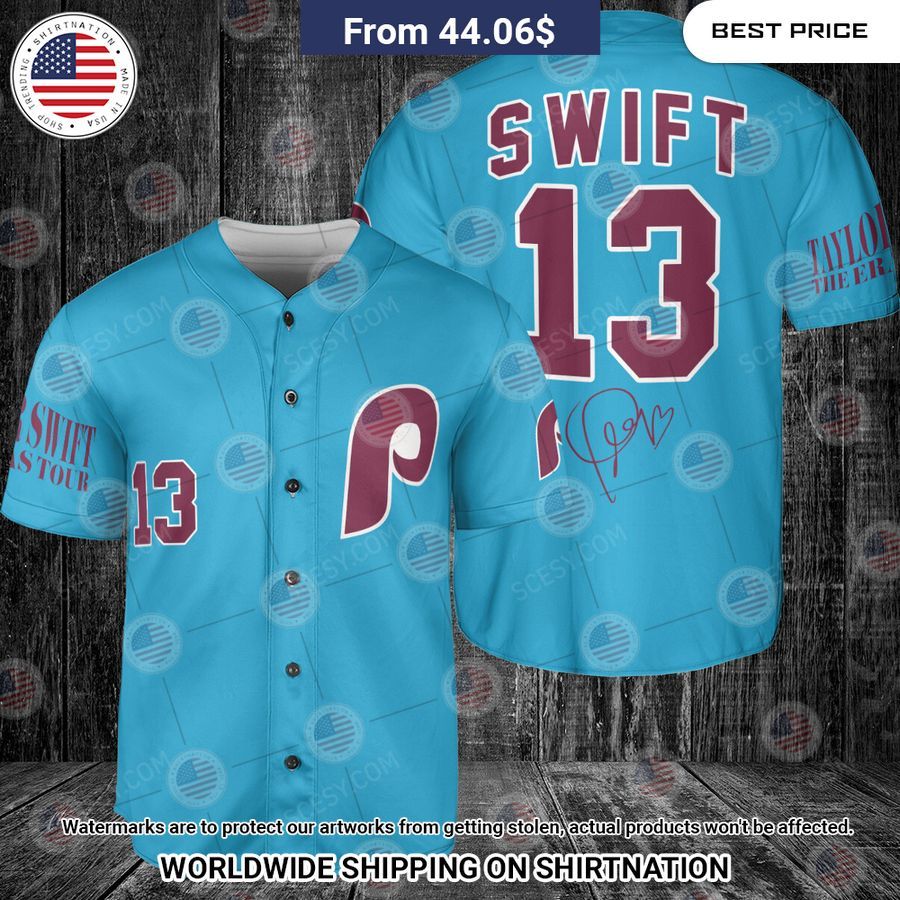 Philadelphia Phillies Taylor Swift Custom Baseball Jersey