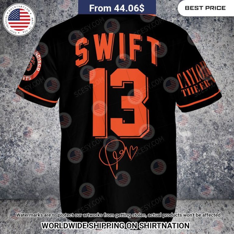 san francisco giants taylor swift black custom baseball jersey 3 655.jpg