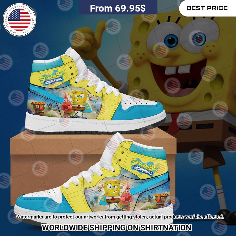 SpongeBob SquarePantss Nike Air Jordan 1 Elegant and sober Pic