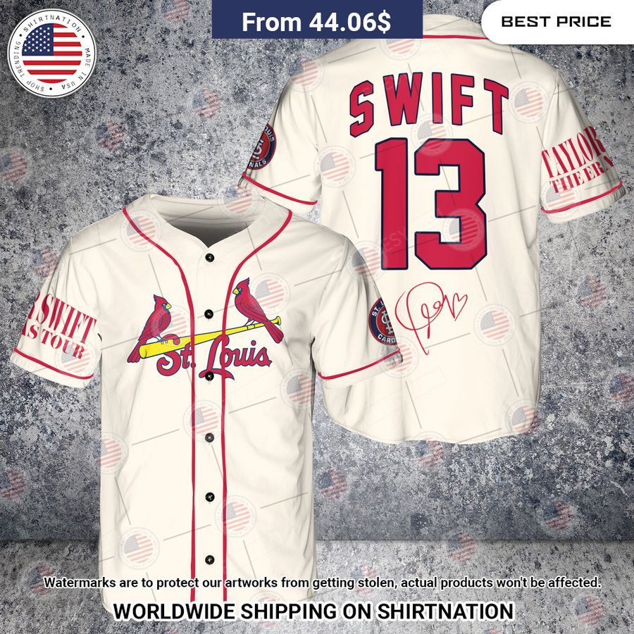 St.Louis Cardinals Taylor Swift Custom Baseball Jersey Handsome as usual