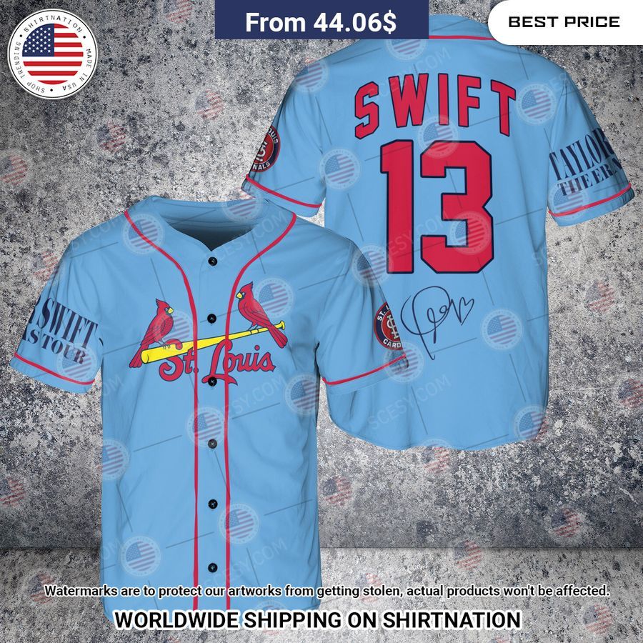 St.Louis Cardinals Taylor Swift Personalized Baseball Jersey Nice shot bro