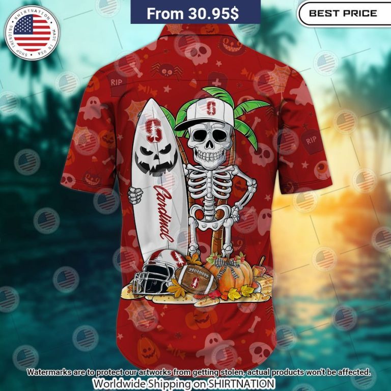 Stanford Cardinal Skeleton Hawaiian Shirt Oh my God you have put on so much!