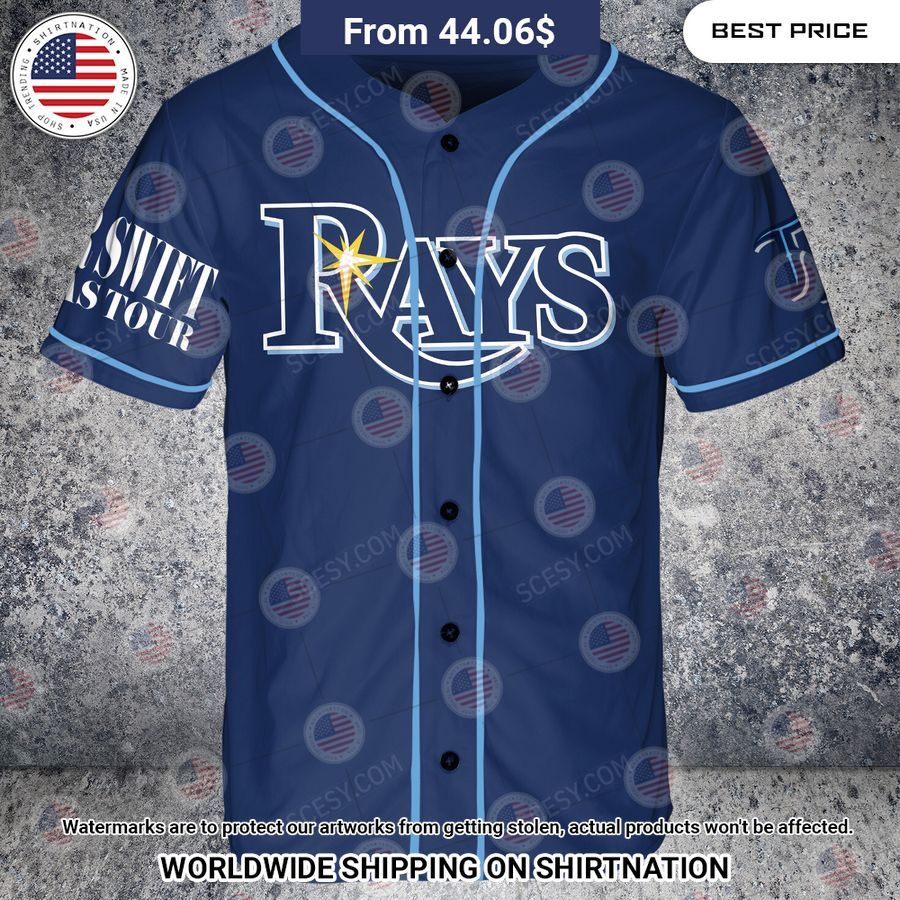 Player Name00 Custom Tampa Bay Rays Two-Button Jersey - Tampa Bay