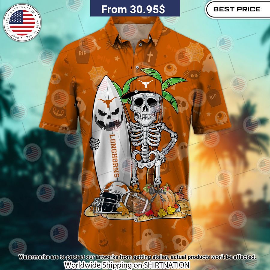 Texas Longhorns Skeleton Hawaiian Shirt Have you joined a gymnasium?