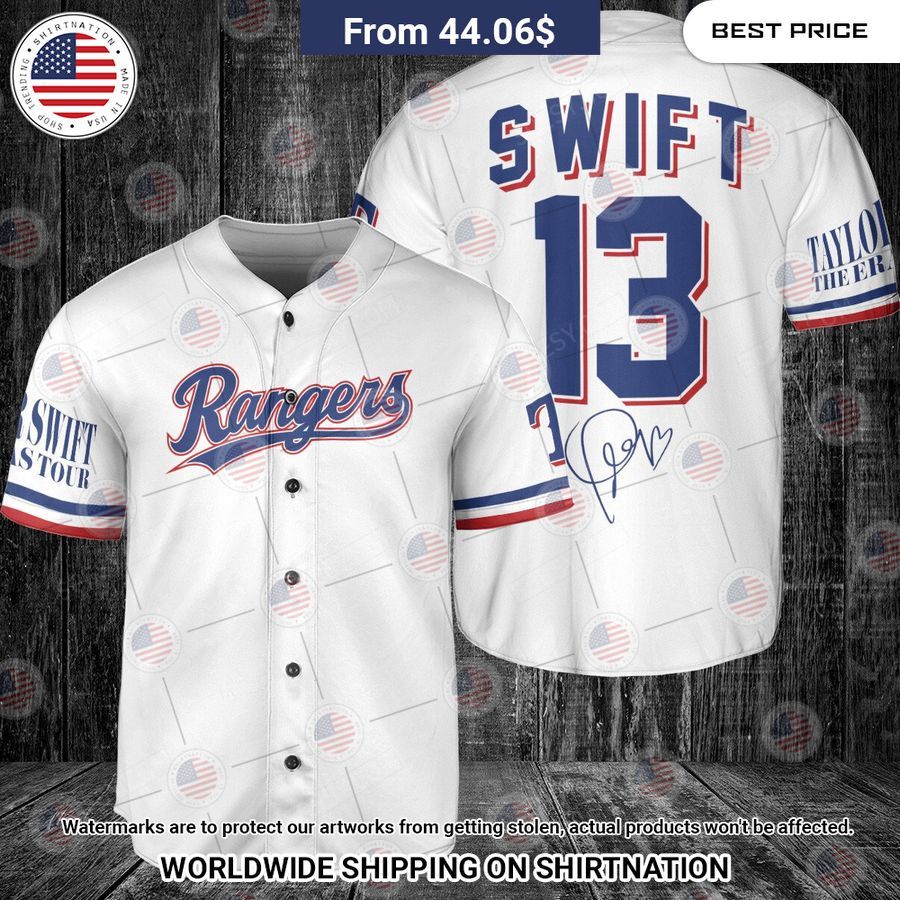 Texas Rangers Taylor Swift Custom Baseball Jersey Looking so nice