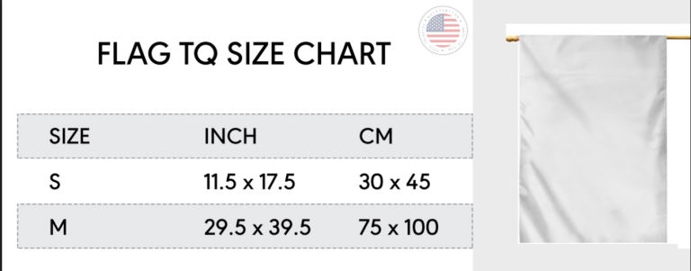 Flag Size Chart Shirtnation