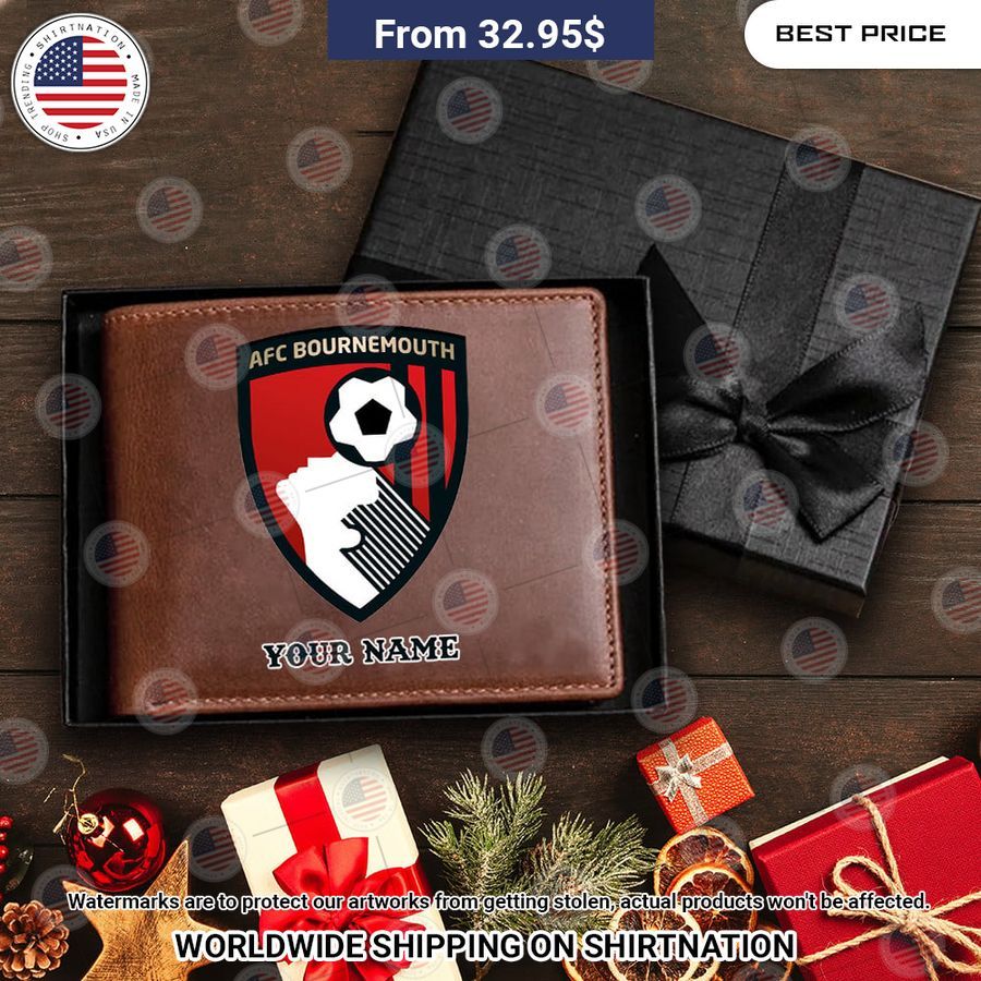 A.F.C. Bournemouth Custom Leather Wallet Oh my God you have put on so much!