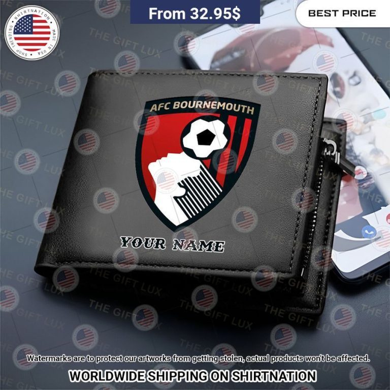 A.F.C. Bournemouth Custom Leather Wallet Which place is this bro?