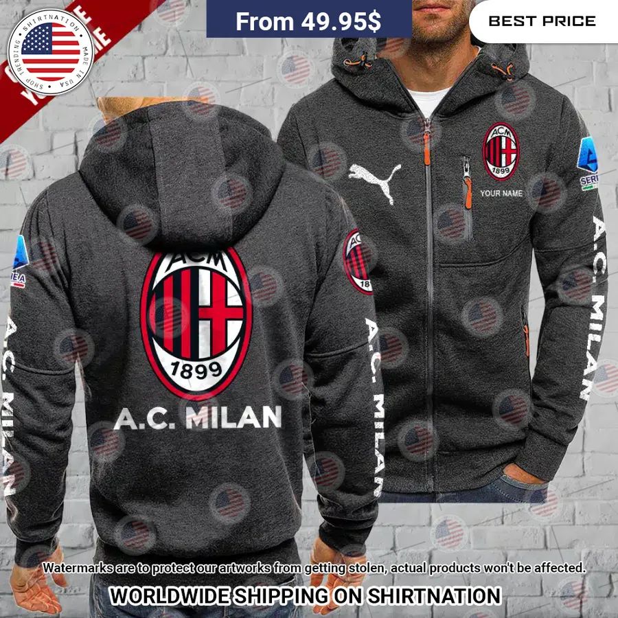 AC Milan Custom Chest Pocket Hoodie Out of the world